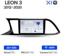 Штатная магнитола Teyes X1 Wi-Fi Seat Leon 3 2012-2020 9″ (F3)