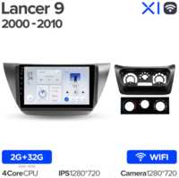 Штатная магнитола Teyes X1 Wi-Fi Mitsubishi Lancer 9 CS 2000-2010 9″