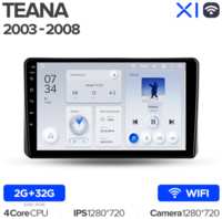 Штатная магнитола Teyes X1 Wi-Fi Nissan Teana J31 2003-2008 9″ (F1)