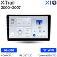 Штатная магнитола Teyes X1 Wi-Fi Nissan X-Trail 1 T30 2000-2007 10.2″