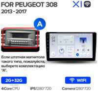 Штатная магнитола Teyes X1 Wi-Fi Peugeot 308 T9 2013-2017 9″ (Вариант A)