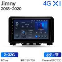 Штатная магнитола Teyes X1 Wi-Fi + 4G Suzuki Jimny JB64 2018-2020 9″ (2+32Gb)