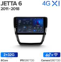 Штатная магнитола Teyes X1 Wi-Fi + 4G Volkswagen Jetta 6 2011-2018 10.2″ (2+32Gb)