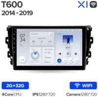 Штатная магнитола Teyes X1 Wi-Fi Zotye T600 2014-2019 10.2″