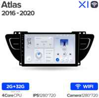 Штатная магнитола Teyes X1 Wi-Fi Geely Atlas NL-3 2016-2020 9″