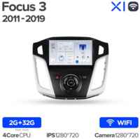 Штатная магнитола Teyes X1 Wi-Fi Ford Focus 3 Mk 3 2011-2019 9″