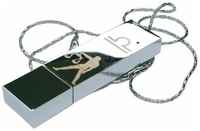 Подарочный USB-накопитель подвеска на цепочке с гравировкой знак зодиака весы 256GB USB 3.0, с бархатным мешочком