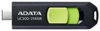 ADATA Флешка A-Data UC300 256ГБ USB3.2 черный / зеленый (ACHO-UC300-256G-RBK / GN)