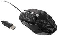 Мышь Defender Prototype GM-670L, игровая, проводная, 6 кнопок, подсветка, 2400 dpi, USB, чер