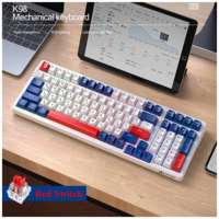 Клавиатура механическая Attack Shark K98 беспроводная Bluetooth+2.4G+проводная для компьютера ноутбука телефона игровая русская/английская keyboard