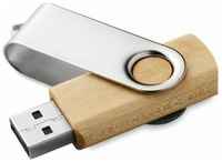 Подарочный USB-накопитель Твист дерево/металл оригинальная флешка 256GB USB 3.0