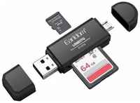 Earldom Картридер OTG USB 2.0 / Micro USB / SD / TF Ealdom OT-70 черный