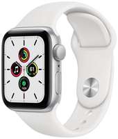 Умные часы Apple Watch Series SE Gen 1 44 мм Aluminium Case GPS, серебристый / белый