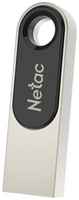 Флеш-диск Netac 16 gb, u278 usb, 2.0 металлический, корпус серебристый, черный (NT03U278N-016G)