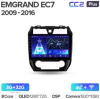 Штатная магнитола Teyes CC2 Plus Geely Emgrand EC7 1 2009-2016 10.2″ 6+128G