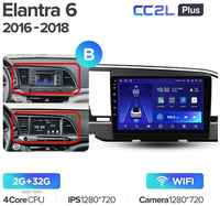 Штатная магнитола Teyes CC2L Plus Hyundai Elantra 6 2015-2018 9″ 1+16G, Вариант A