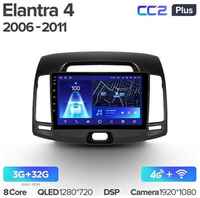 Штатная магнитола Teyes CC2 Plus Hyundai Elantra 4 HD 2006-2012 9″ 6+128G