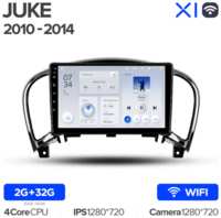 Штатная магнитола Teyes X1 Wi-Fi Nissan Juke 2010-2014 9″