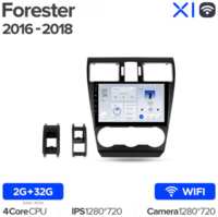 Штатная магнитола Teyes X1 Wi-Fi Subaru Forester SJ 2015-2018 9″
