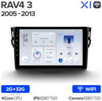Штатная магнитола Teyes X1 Wi-Fi Toyota RAV4 3 XA30 2005-2013 10.2″ (F2)