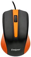 Мышь ExeGate SH-9030BO, черный / оранжевый