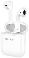 WALKER Беспроводные наушники Bluetooth с микрофоном, сенсорное управление, индикатор заряда, AMFOX, WTS-17, белые / гарнитура TWS для телефона Android