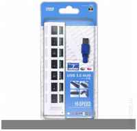 SmartBuy USB 3.0 хаб с выключателями, 7 портов, СуперЭконом, белый, SBHA-7307-W
