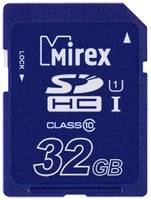 Карта памяти Mirex SDHC 32 ГБ Class 10, V10, A1, UHS-I, R / W 104 / 45 МБ / с, 1 шт., синий