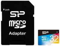 Карта памяти Silicon Power microSDHC 32 ГБ Class 10, UHS-I U3, R/W 90/80 МБ/с, адаптер на SD, черный