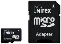 Карта памяти MicroSD 2GB Mirex Class 4 + SD адаптер
