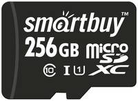 Карта памяти SmartBuy microSDXC 256 ГБ Class 10, V60, A1, UHS-I U1, R / W 90 / 67 МБ / с, адаптер на SD, 1 шт., черный