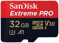Карта памяти SanDisk microSDHC 32 ГБ Class 10, V30, A1, UHS Class 3, R 100 МБ / с, адаптер на SD, 1 шт., черный