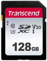 Карта памяти Transcend SDXC 128 ГБ Class 10, V10, A1, UHS-I, R / W 100 / 25 МБ / с, 1 шт., черный