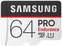 Карта памяти Samsung microSDXC 64 ГБ Class 10, UHS-I U1, R / W 100 / 30 МБ / с, адаптер на SD, 1 шт., серый