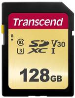 Карта памяти Transcend SDXC 128 ГБ Class 10, V30, UHS Class 3, R / W 95 / 45 МБ / с, 1 шт., разноцветный