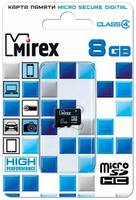 Карта памяти Mirex microSDHC 8 ГБ Class 4, R / W 12 / 5 МБ / с, 1 шт., черный