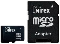 Карта памяти 16GB microSD Mirex microSDHC Class 4 (SD адаптер)