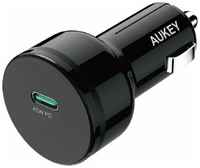 Зарядное устройство автомобильное Aukey CC-Y13 USB Type-C черное