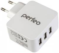 Сетевое зарядное устройство PERFEO с разъемом 3xUSB, 4.8А, ″CUBE 3″ (PF_A4134)