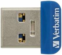 Флешка Verbatim Store 'n' Stay NANO USB 3.0 32 ГБ, синий