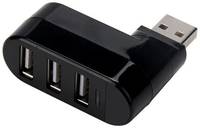 USB-концентратор ORIENT CU-212, разъемов: 3, черный