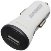 Универсальное зарядное устройство ZIPOWER USB PORT (2.1A)CAR CHARGER WITH LED