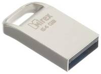 Флешка Mirex TETRA, 64 Гб, USB3.0, чт до 140 Мб/с, зап до 40 Мб/с, стальная 4913957
