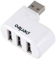 USB-концентратор Perfeo USB-HUB 3 Port чёрный (PF-VI-H024 White)