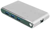 USB-концентратор Rombica Type-C Hermes, разъемов: 3, 9.6 см, green