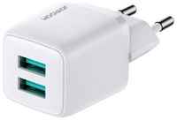 Сетевое зарядное устройство Joyroom USB Dual Port Fast Mini Wall Charger - Белое (L-2A121)