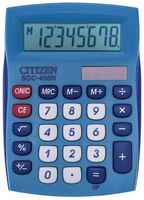 Калькулятор настольный CITIZEN SDC-450NBLCFS, компактный (120x87 мм), 8 разрядов, двойное питание
