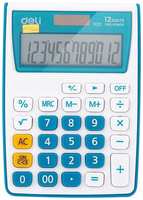 Настольный калькулятор Deli E1122 / BLUE, 12-разрядный, синий