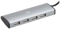 Разветвитель USB-C Digma HUB-4U2.0-UC-DS 4 порта, серебристый