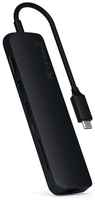 USB-концентратор Satechi SLIM MULTI-PORT (ST-UCSMA3), разъемов: 3, 12 см, черный